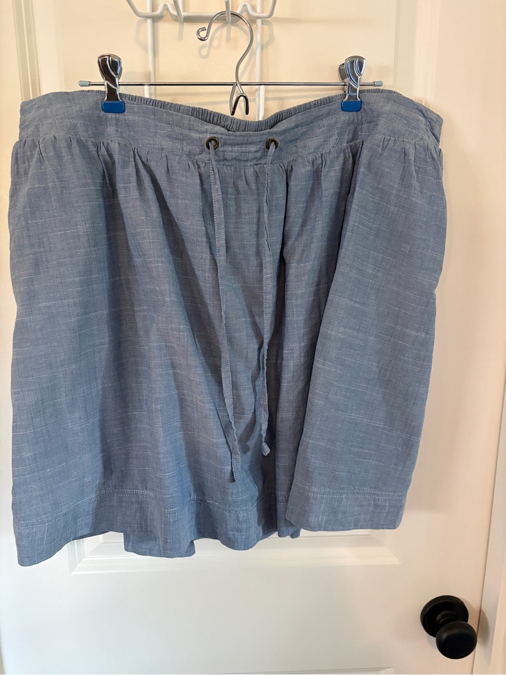 Women’s Merona Light Blue Drawstring Linen-Blend skirt. Size XXL